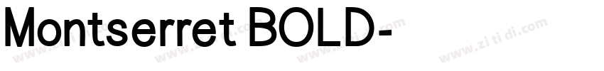 Montserret BOLD字体转换